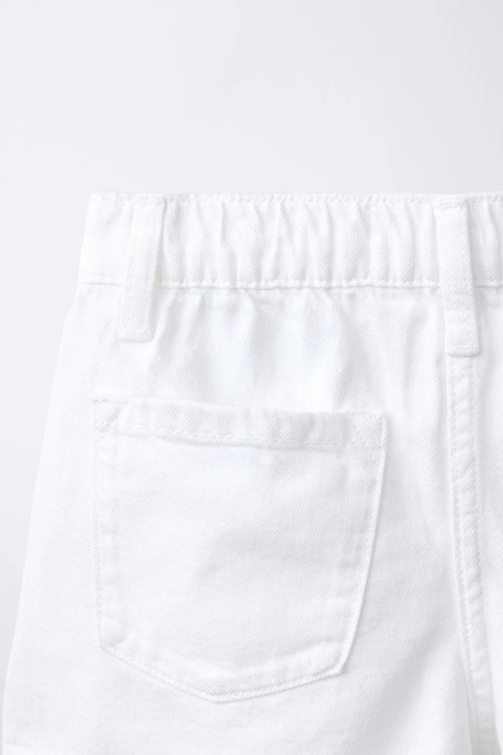 картинка Джинсовая юбка-бермуда ZARA, White от магазина Одежда+