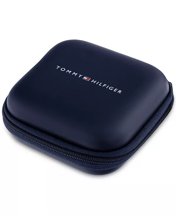 картинка Мужской кожаный браслет Tommy Hilfiger, black от магазина Одежда+