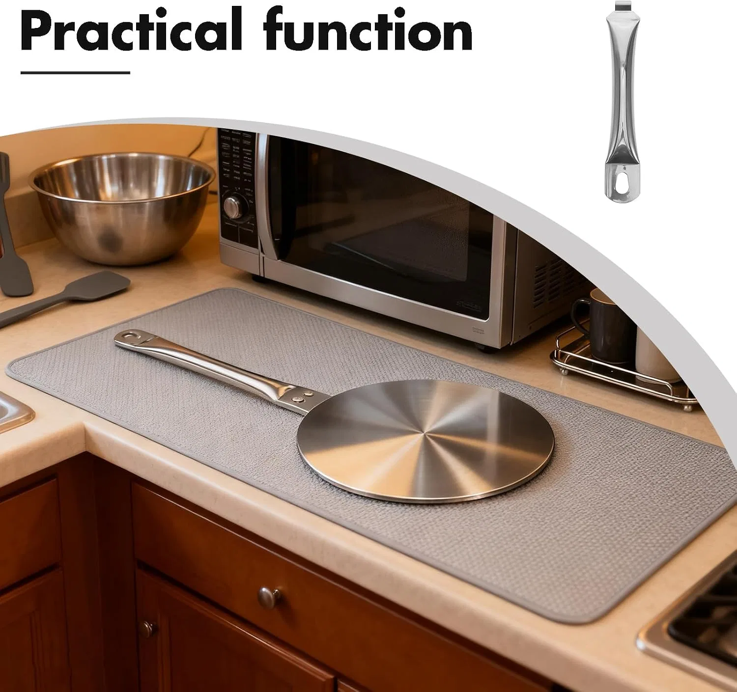 картинка Ручка для посуды из нержавеющей стали, Серебристый от магазина Одежда+