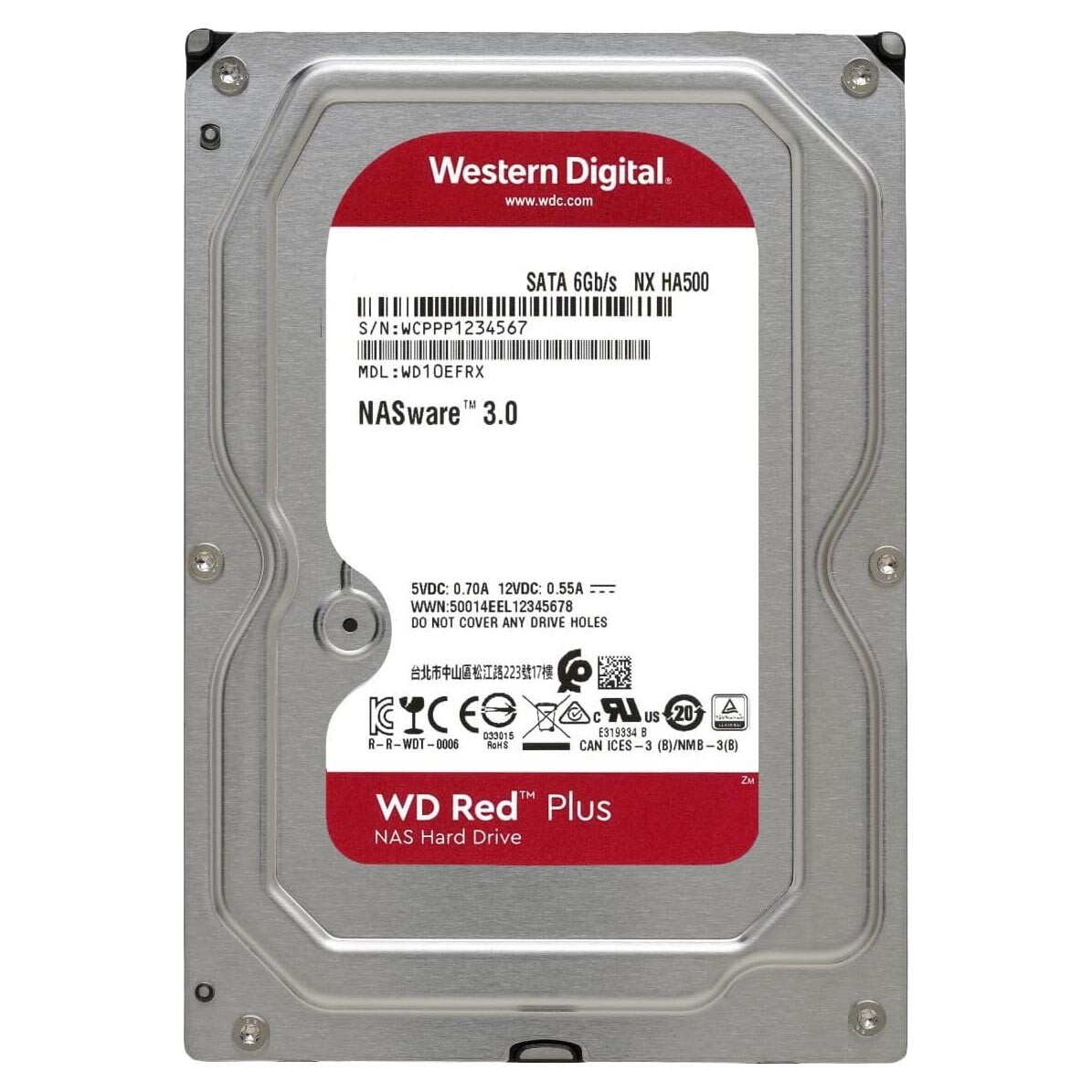 картинка Внутренний жесткий диск Western Digital WD Red Plus, WD60EFPX, 6Тб от магазина Одежда+
