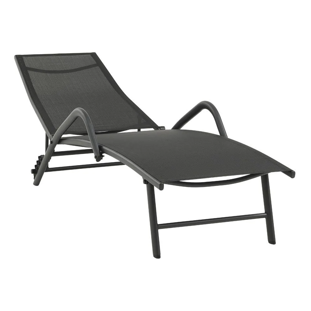 картинка Шезлонг Nordstrand, 191x59x84 см, черный от магазина Одежда+