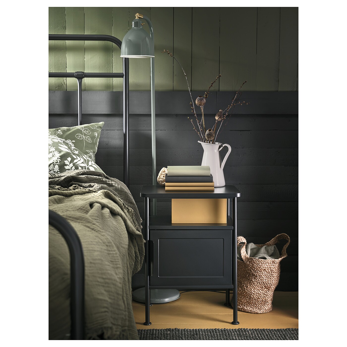 картинка Прикроватная тумба IKEA GRАFJАLLET, 45x36x59 см, антрацит от магазина Одежда+