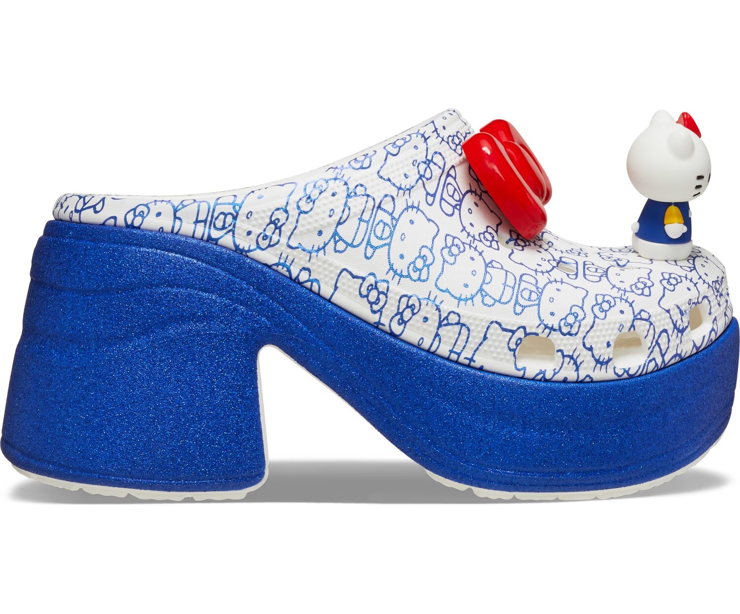 картинка Сабо Crocs x Hello Kitty Siren, белый/синий от магазина Одежда+