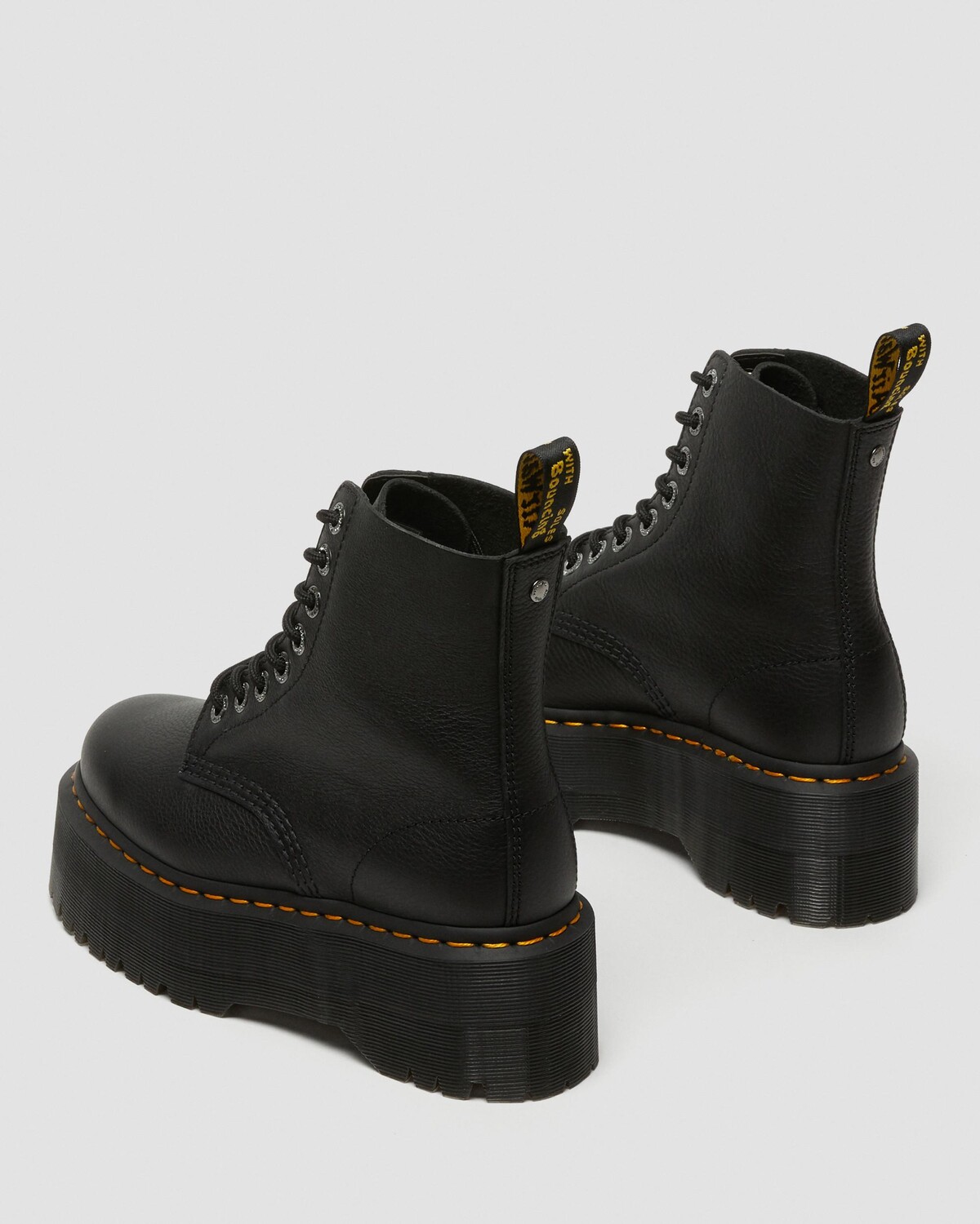 картинка Ботинки Dr. Martens 1460 Max Platform, кожа Pisa, черный от магазина Одежда+