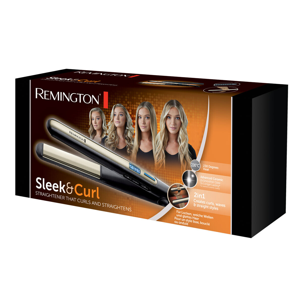 картинка Remington Sleek & Curl S6500 выпрямитель для волос, 1 шт. от магазина Одежда+