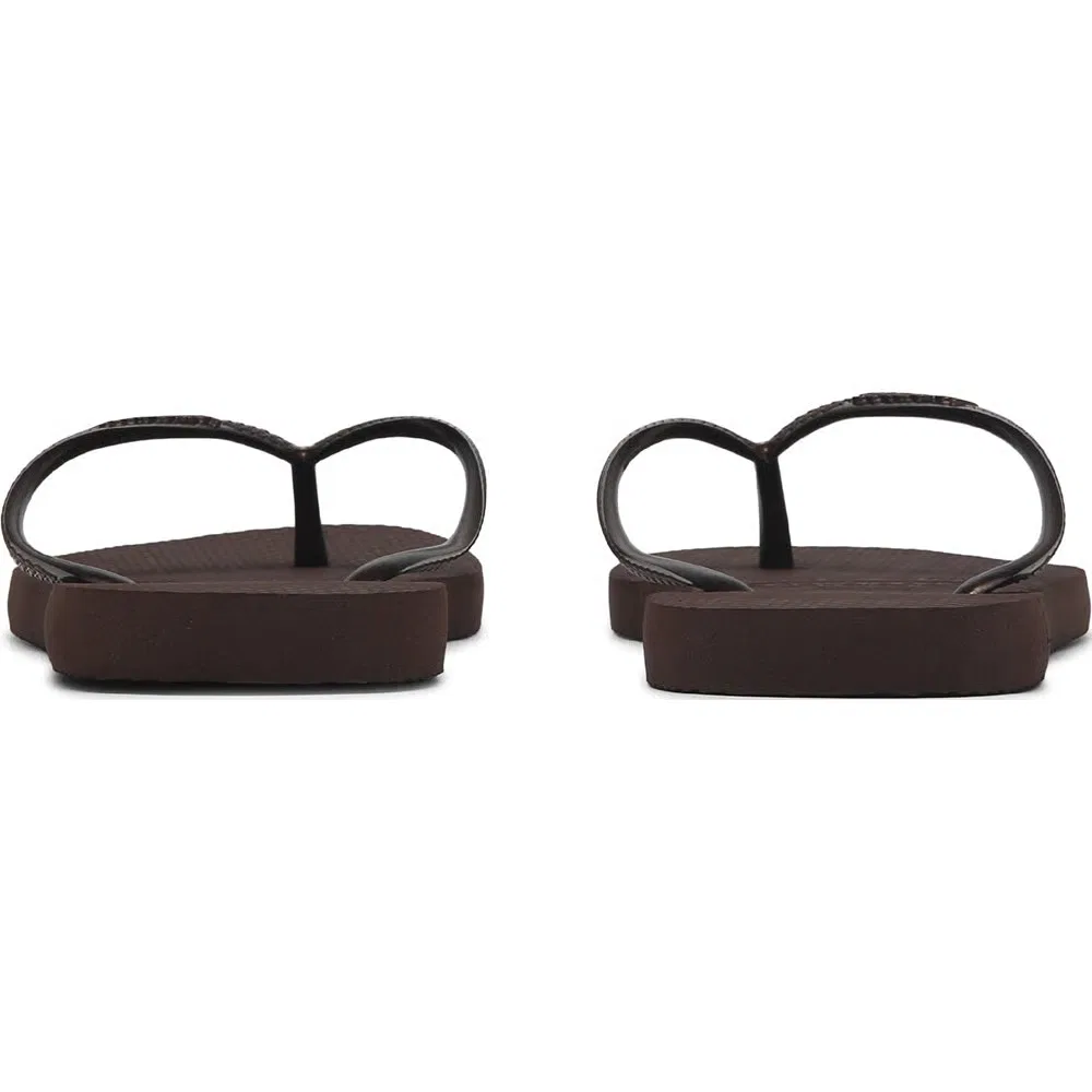 картинка Женские узкие сандалии-шлепанцы Havaianas, Dark Brown от магазина Одежда+