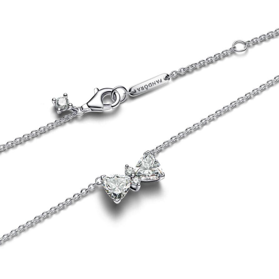 картинка Ожерелье Sparkling Bow Pandora, стерлинговое серебро от магазина Одежда+