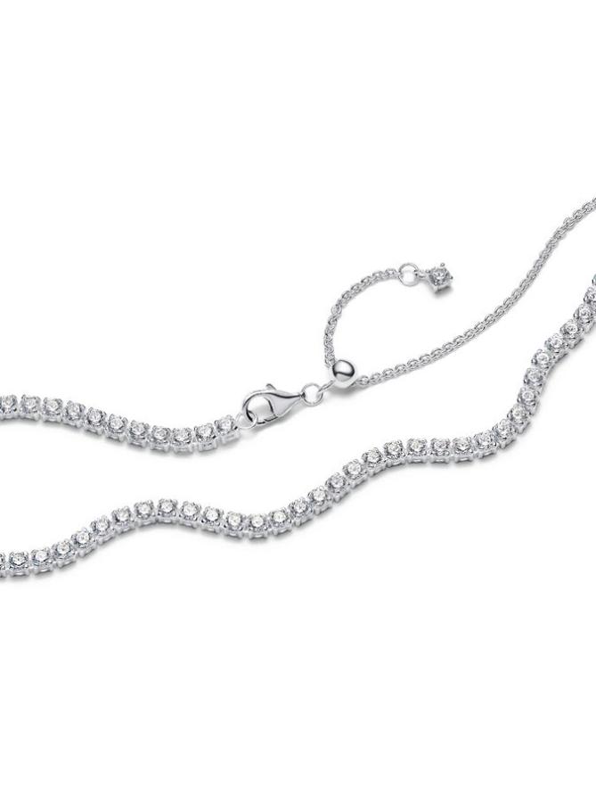 картинка Ожерелье Pandora Tennis Choker Necklace, стерлинговое серебро от магазина Одежда+