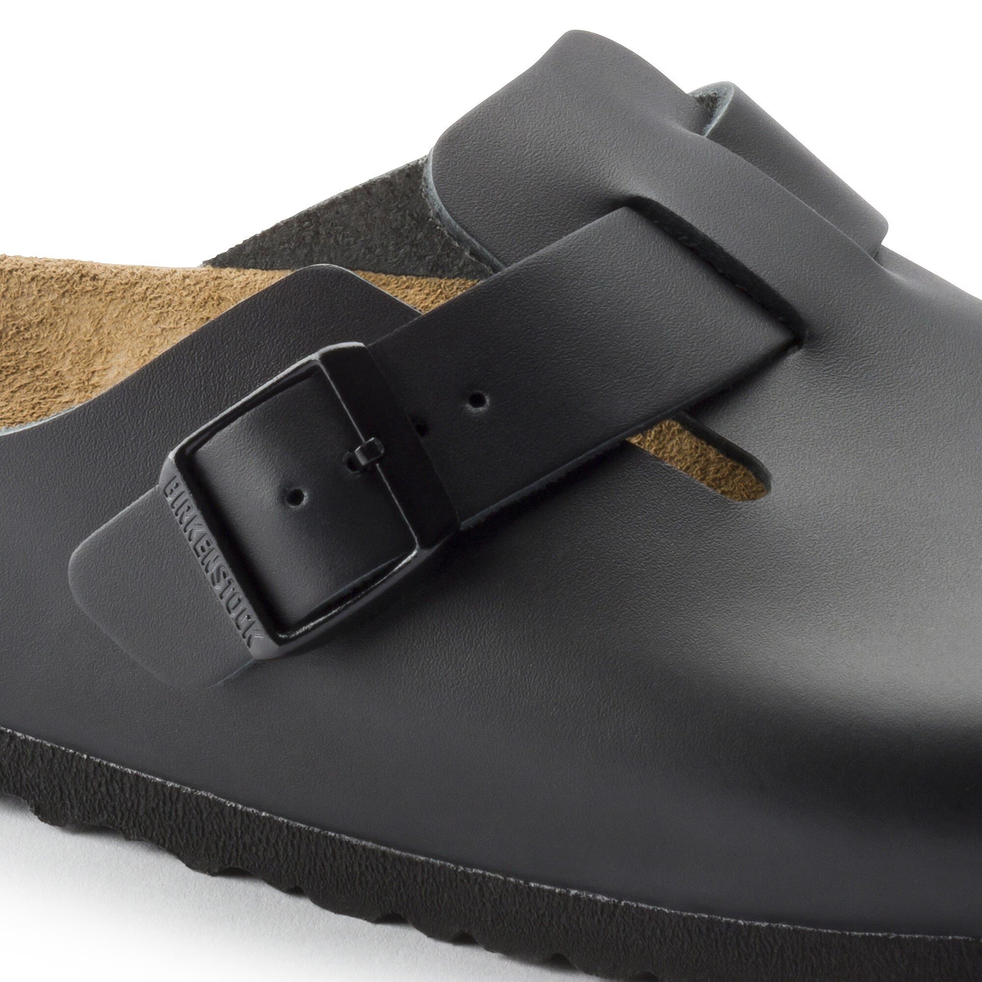 картинка Сандалии-клоги Birkenstock Boston из натуральной кожи от магазина Одежда+