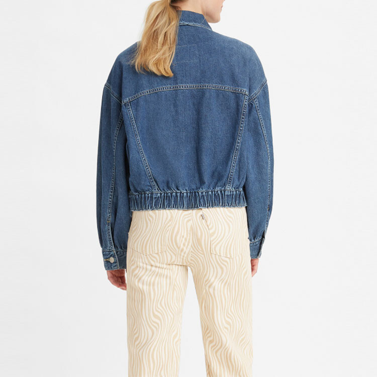 картинка Джинсовая куртка Levi's Scrunchie Trucker, синий от магазина Одежда+