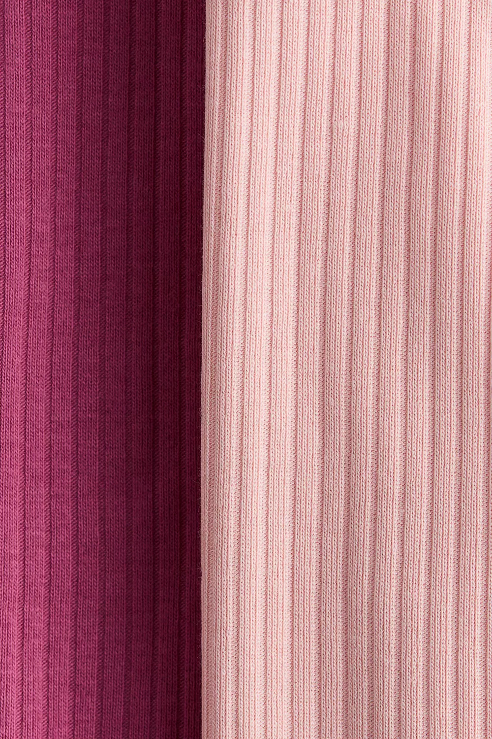 картинка Комплект из 2 ребристых хлопковых леггинсов H&M, Rosa/Hellrosa от магазина Одежда+