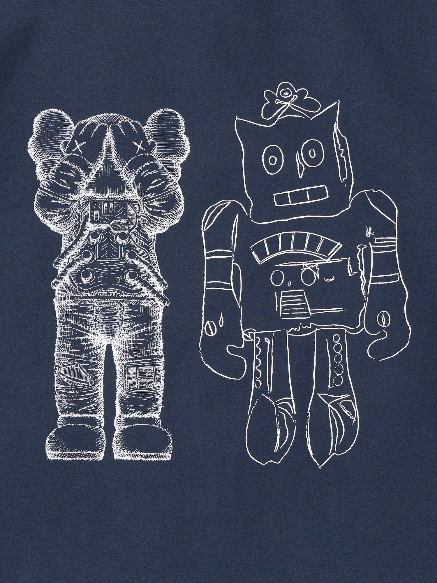 картинка Куртка Uniqlo KAWS + Warhol, унисекс, темно-синИЙ от магазина Одежда+