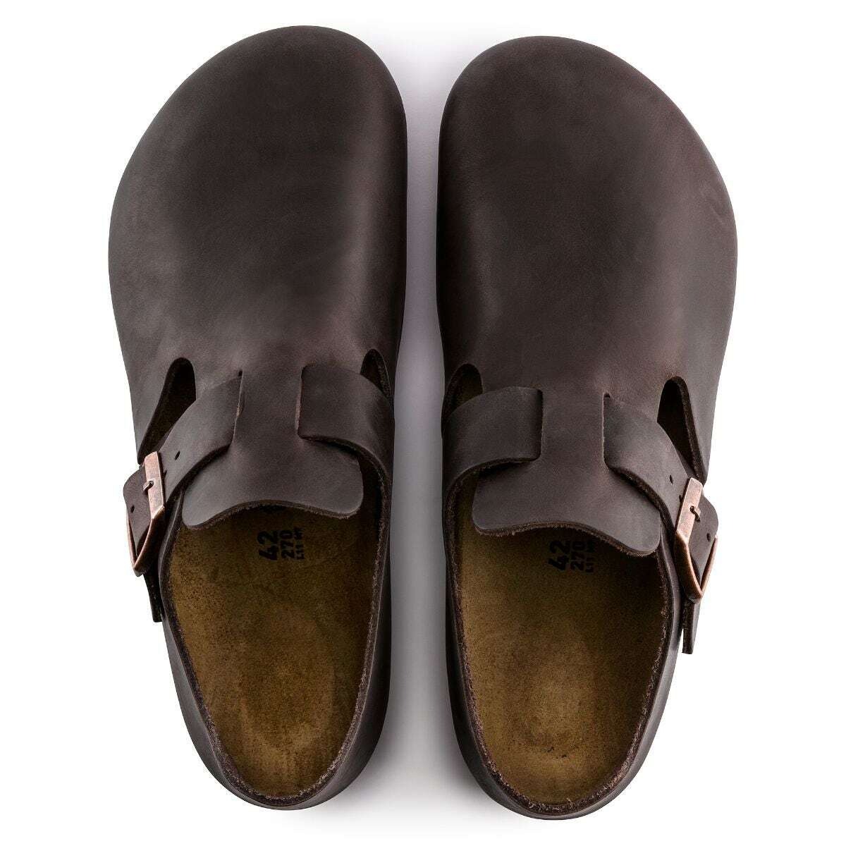 картинка Мюли Birkenstock London Oiled, темно-коричневые от магазина Одежда+