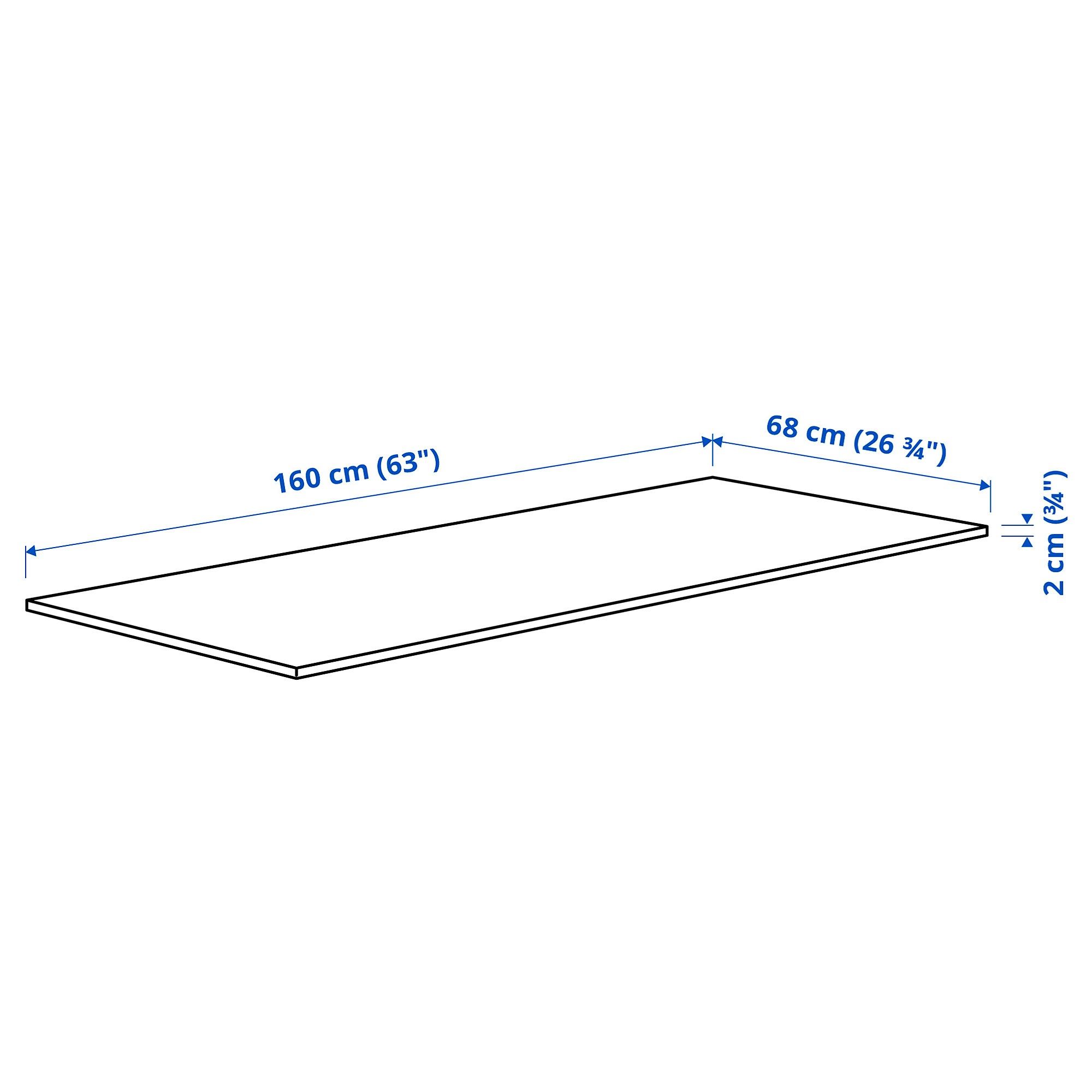 картинка Столешница IKEA MITTZON, 160x68x2 см, березовый шпон от магазина Одежда+