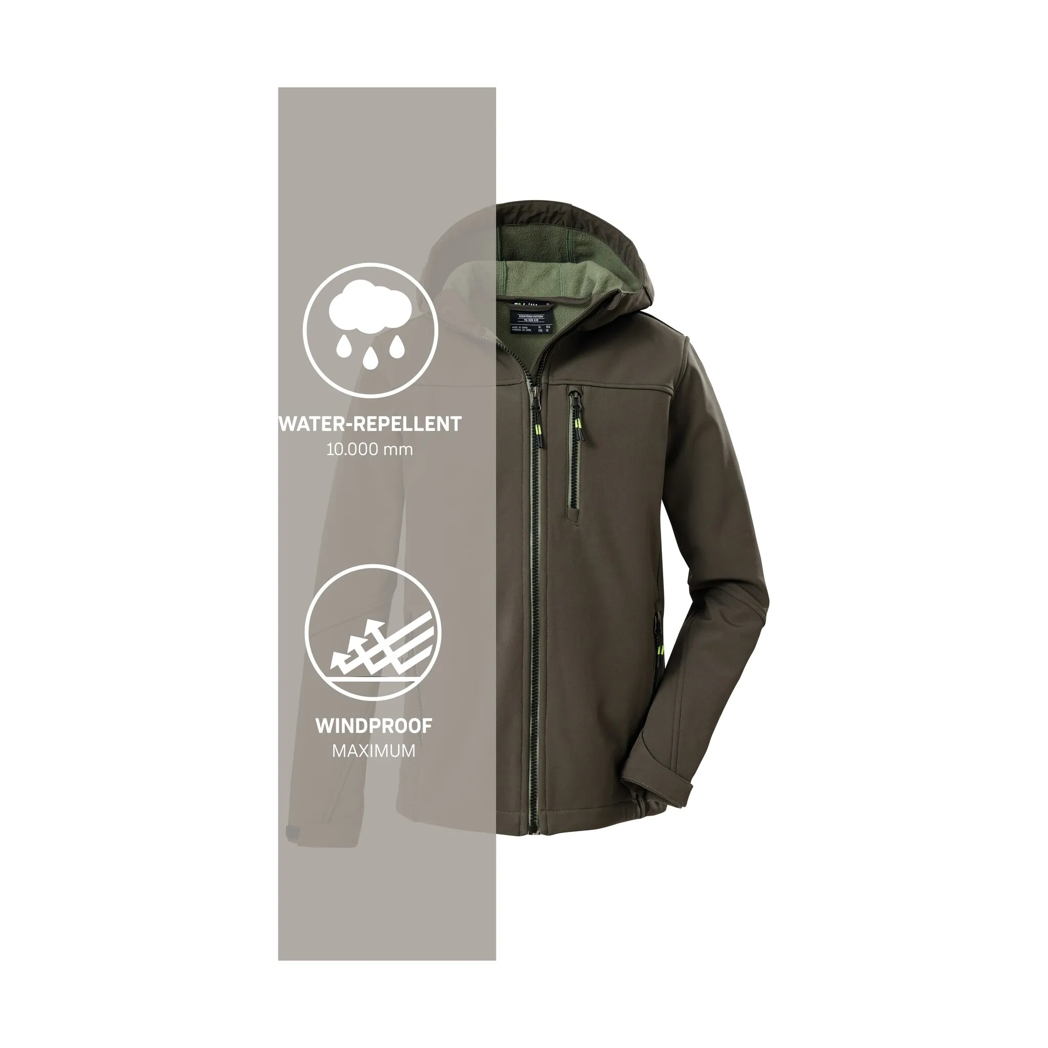 картинка Куртка Killtec Softshell «Куртка Softshell для мальчиков», цвет moosgrün от магазина Одежда+