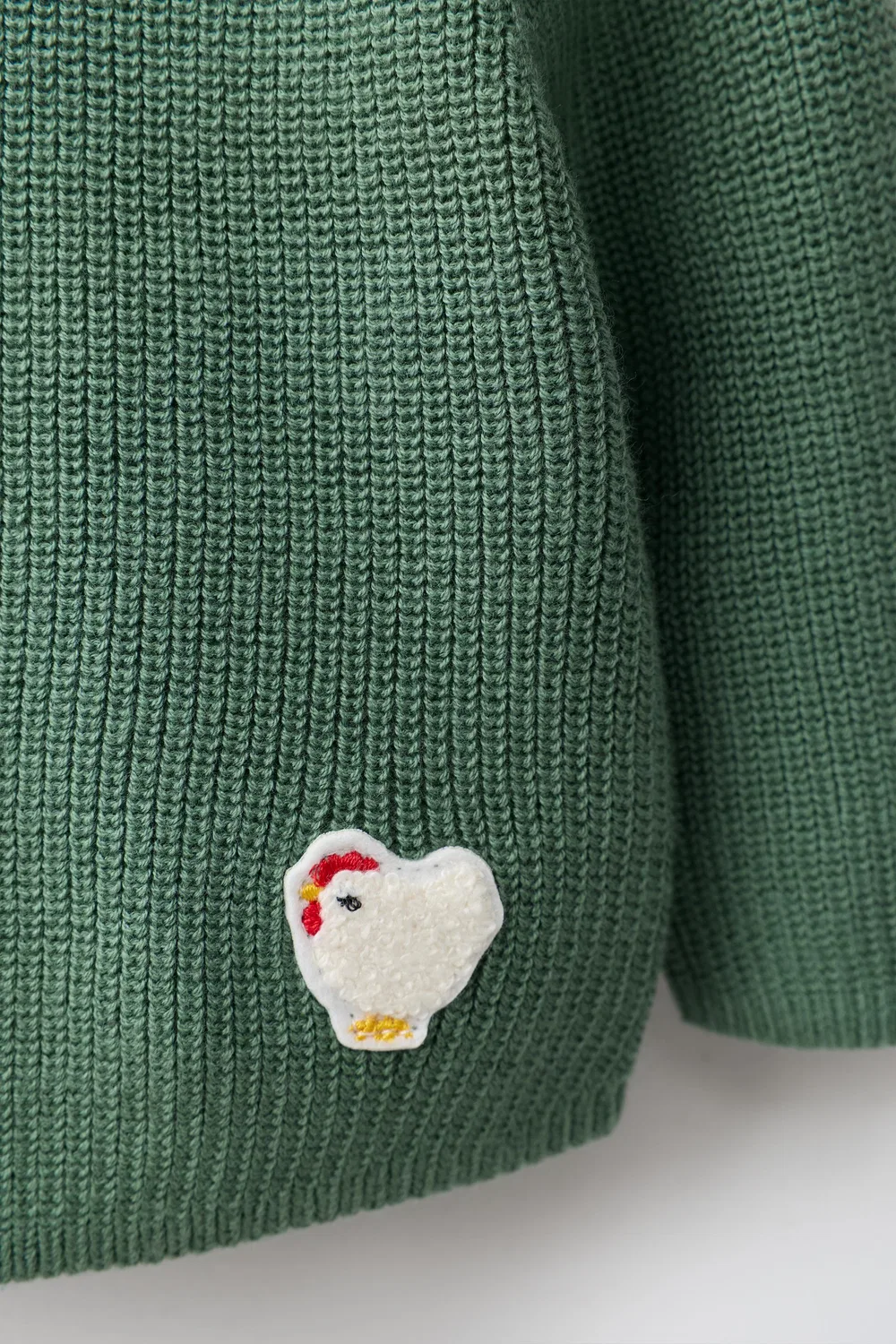 картинка Свитер изнаночной вязки ZARA, Green от магазина Одежда+