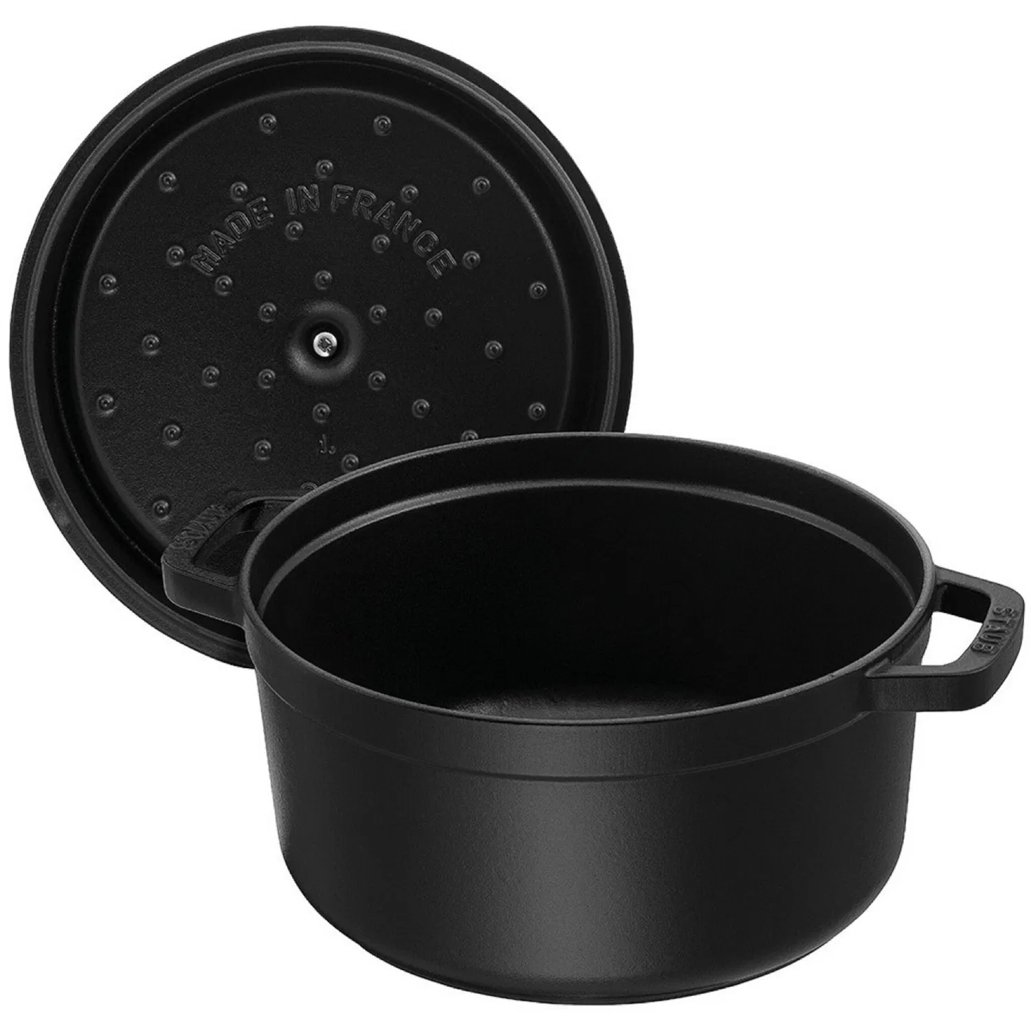 картинка Кастрюля-кокотница 24 см из чугуна STAUB, Черный от магазина Одежда+
