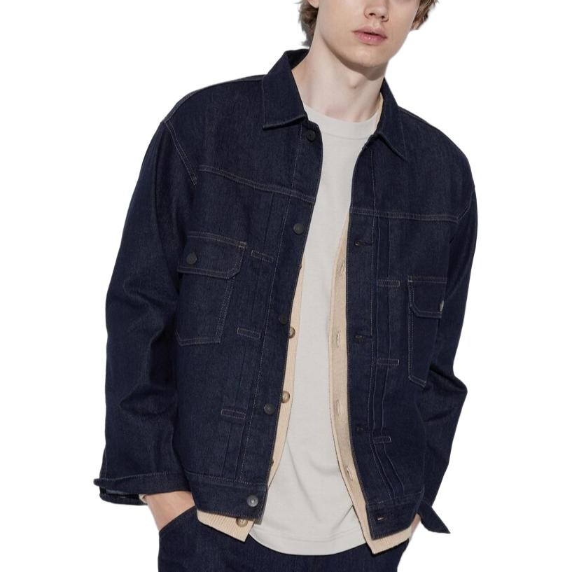 картинка Джинсовая куртка Uniqlo Unisex, 68 темно-синий от магазина Одежда+