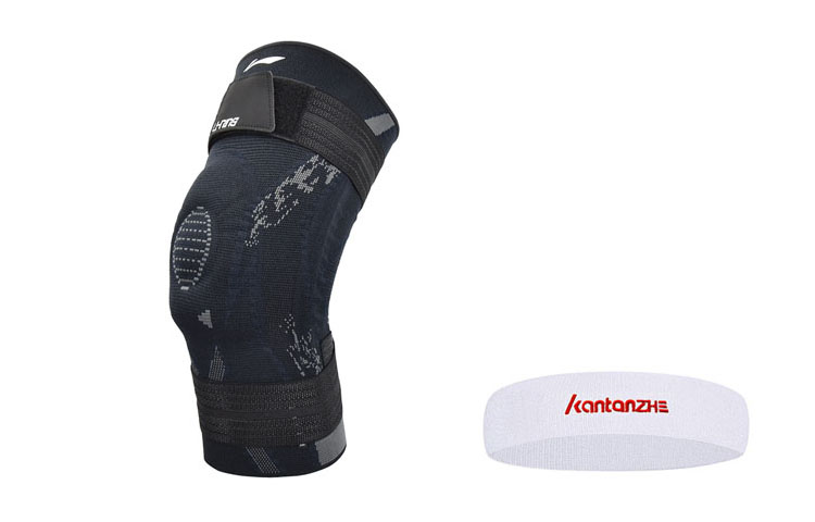 картинка Наколенники LINING, черные + KTZ Черный напульсник от магазина Одежда+