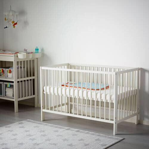 картинка Кроватка детская Ikea Gulliver, 60x120 см, белый от магазина Одежда+