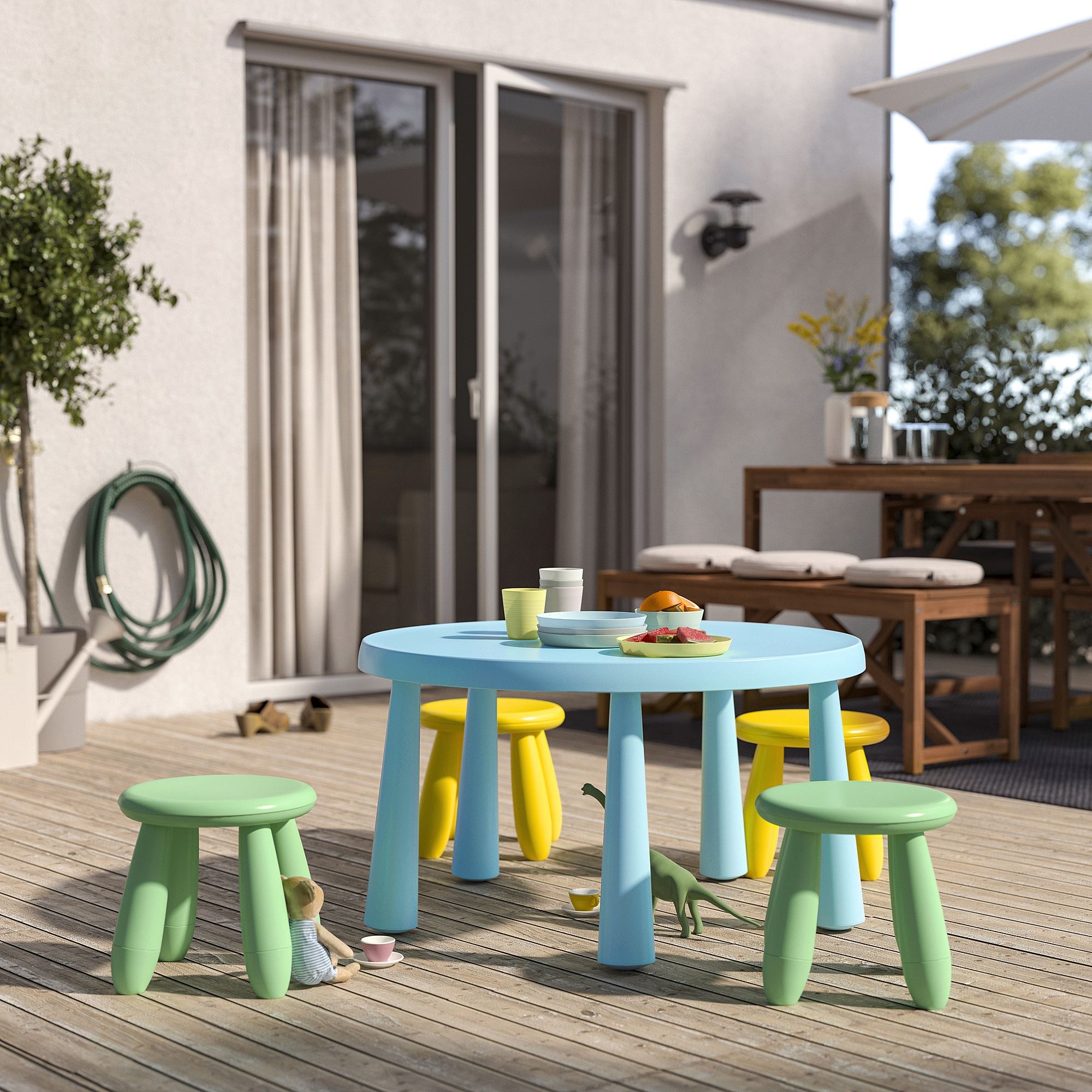 картинка Детский стул MAMMUT IKEA, светло-зеленый от магазина Одежда+