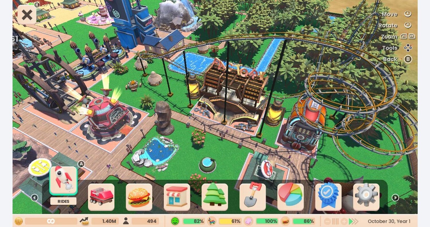 картинка Видеоигра RollerCoaster Tycoon Adventures Deluxe - PlayStation 4 от магазина Одежда+