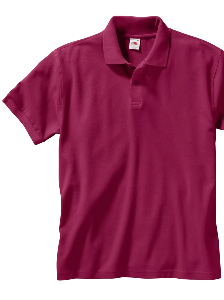 картинка Рубашка-поло Fruit of the Loom "Poloshirt", красный от магазина Одежда+