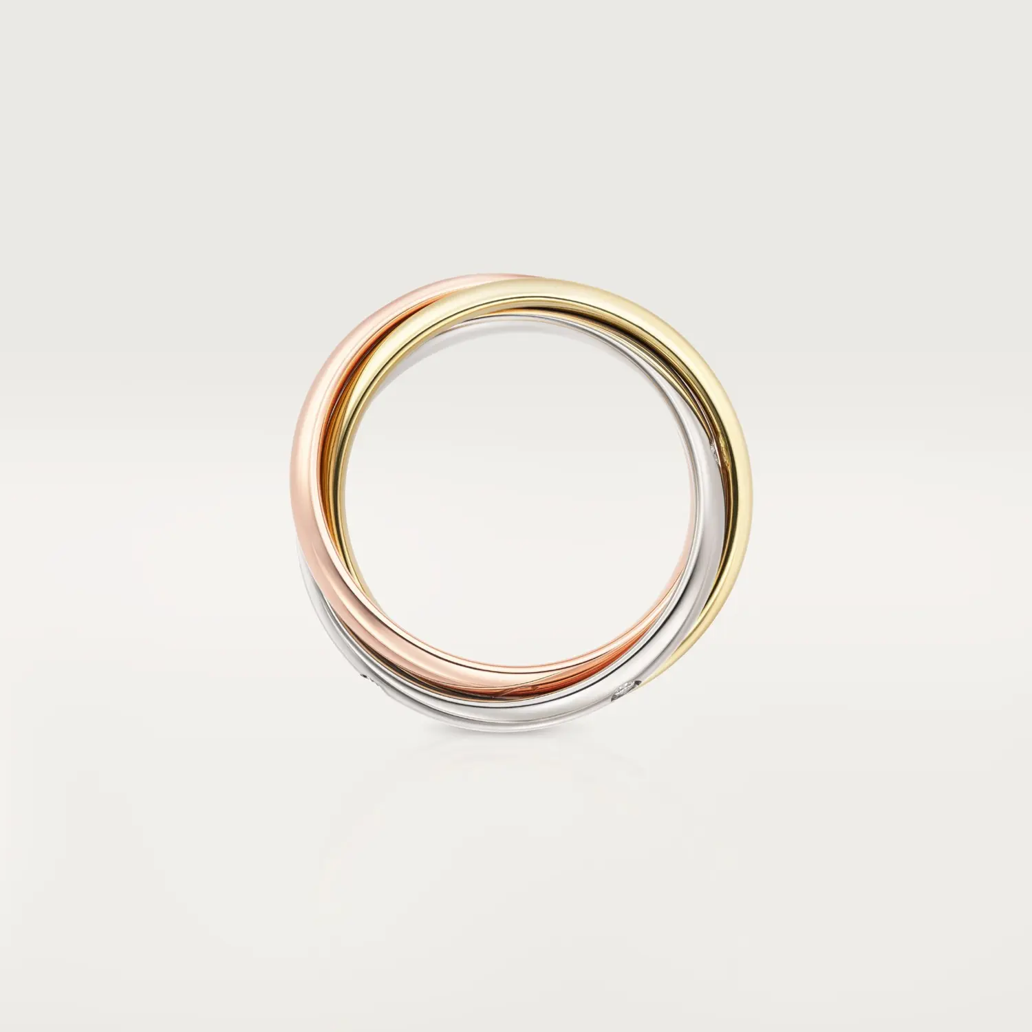 картинка Кольцо Cartier Trinity с бриллиантами из трех видов золота от магазина Одежда+
