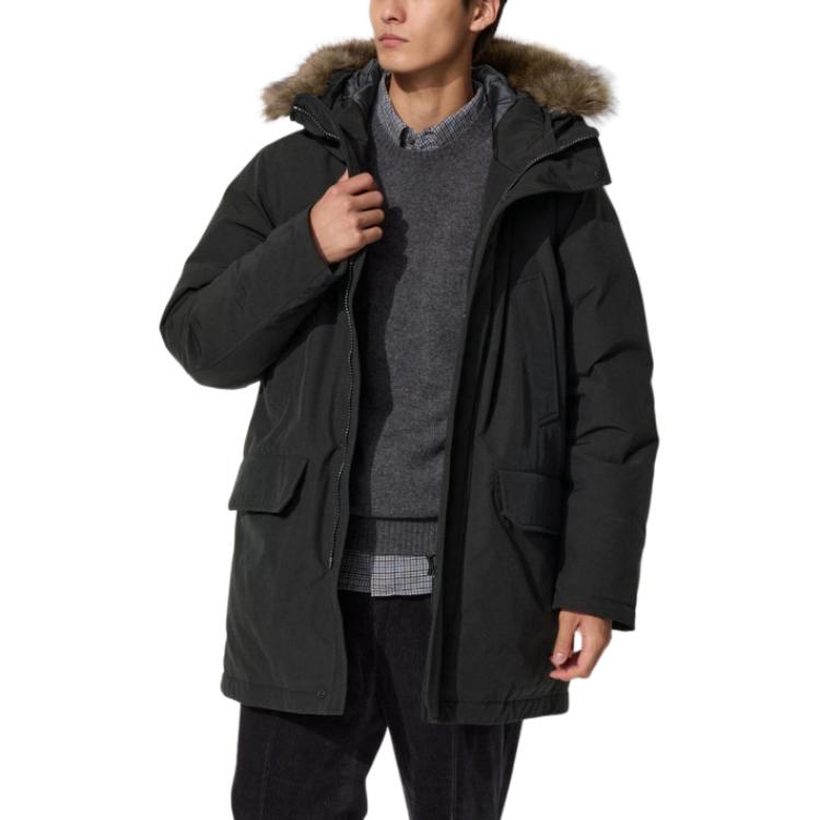 картинка Куртка Uniqlo Ultra Warm Hybrid Down,  09 черный от магазина Одежда+