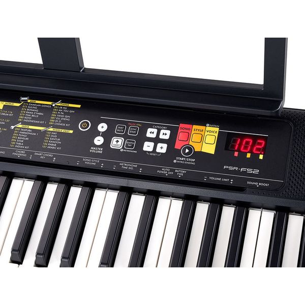 картинка Синтезатор Yamaha PSR-F52, черный от магазина Одежда+