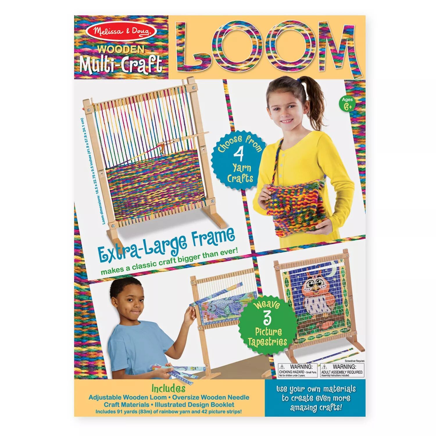 картинка Многофункциональный ткацкий станок Melissa & Doug Melissa & Doug от магазина Одежда+