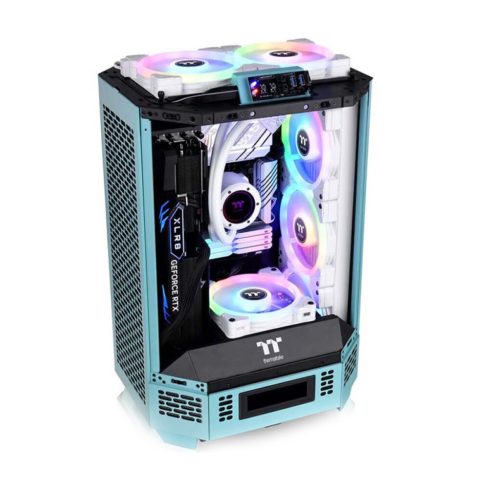 картинка Корпус Thermaltake The Tower 300, Mini Tower, бирюзовый от магазина Одежда+