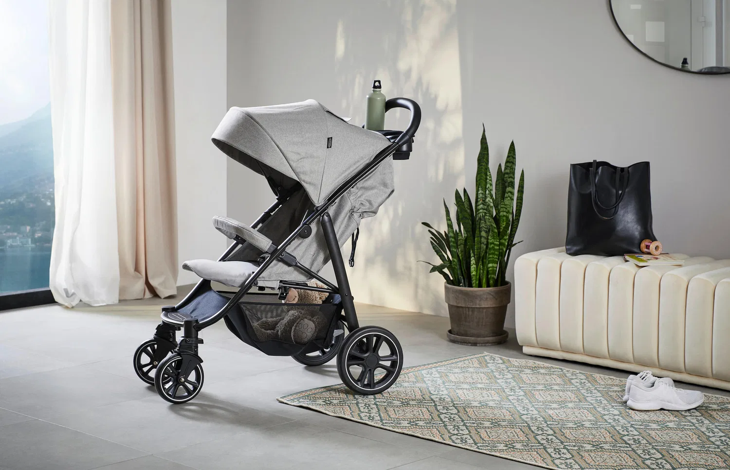 картинка Прогулочная коляска buggy eezefold dlx lunar Graco, серый от магазина Одежда+
